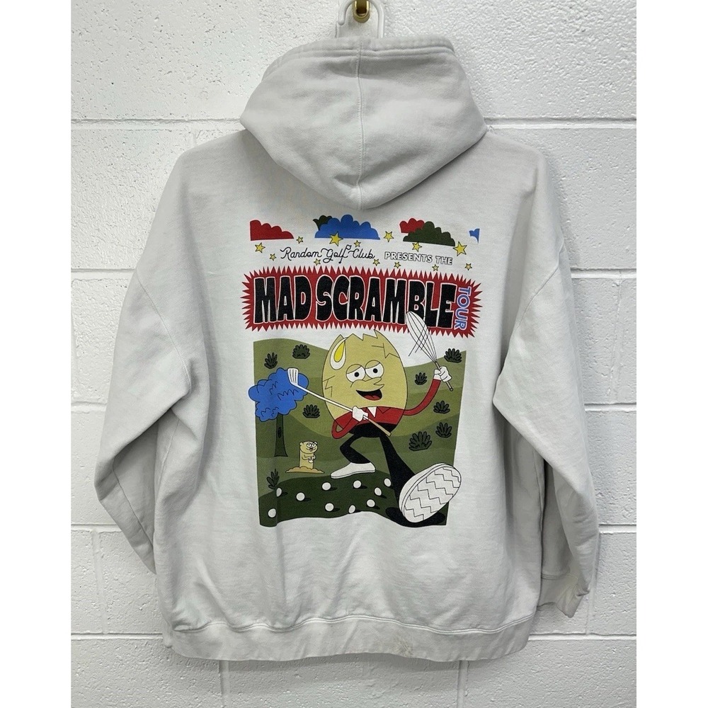 Random Golf Club‎ Mad Scramble Tour Hoodie White Pullover / Men's 2XL